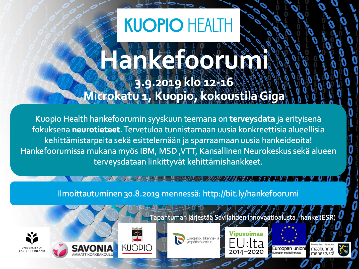 Kuopio Health hankefoorumi 3.9.2019