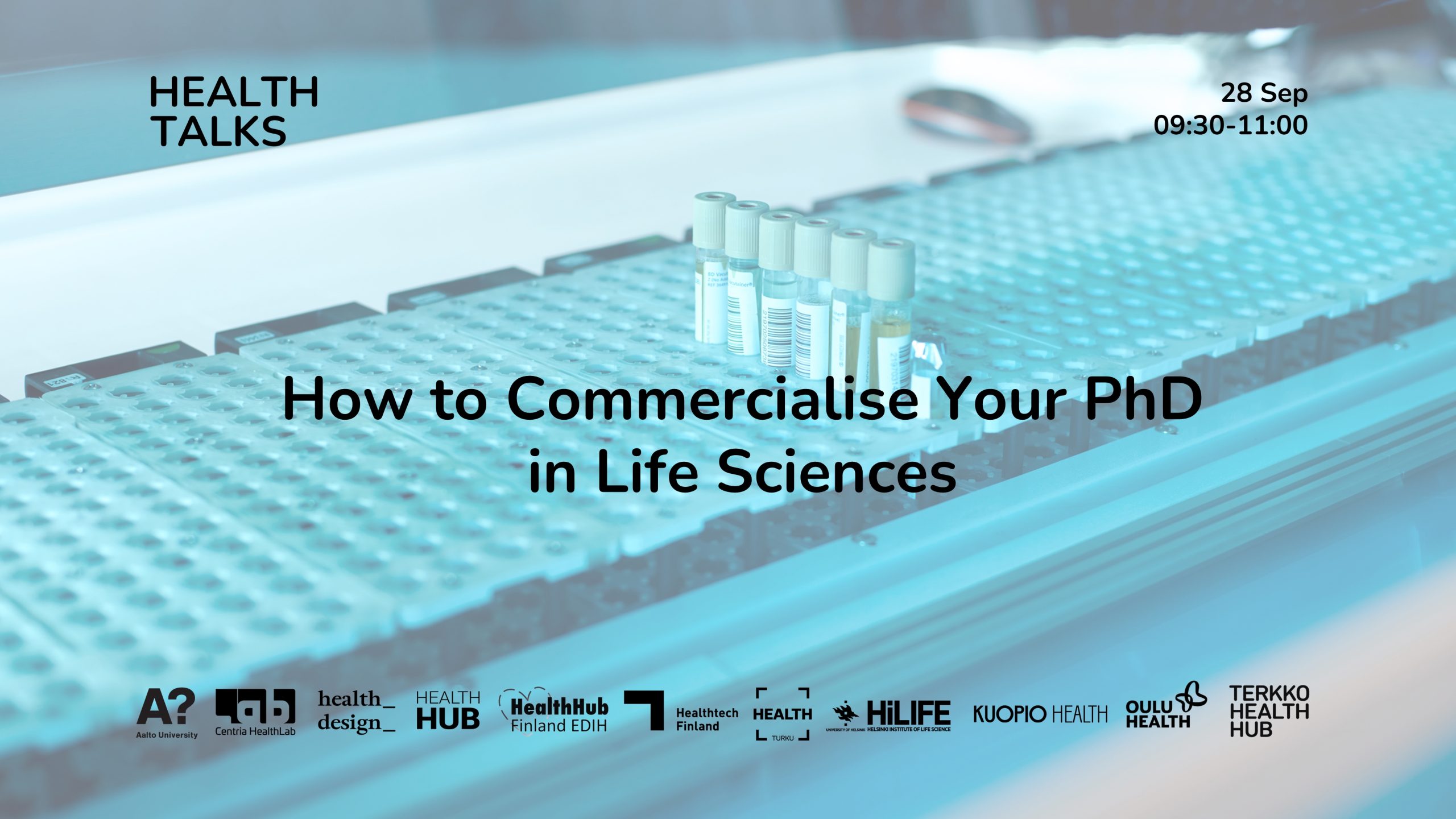 Health Talks-How to Commercialise Your PhD in Life Sciences