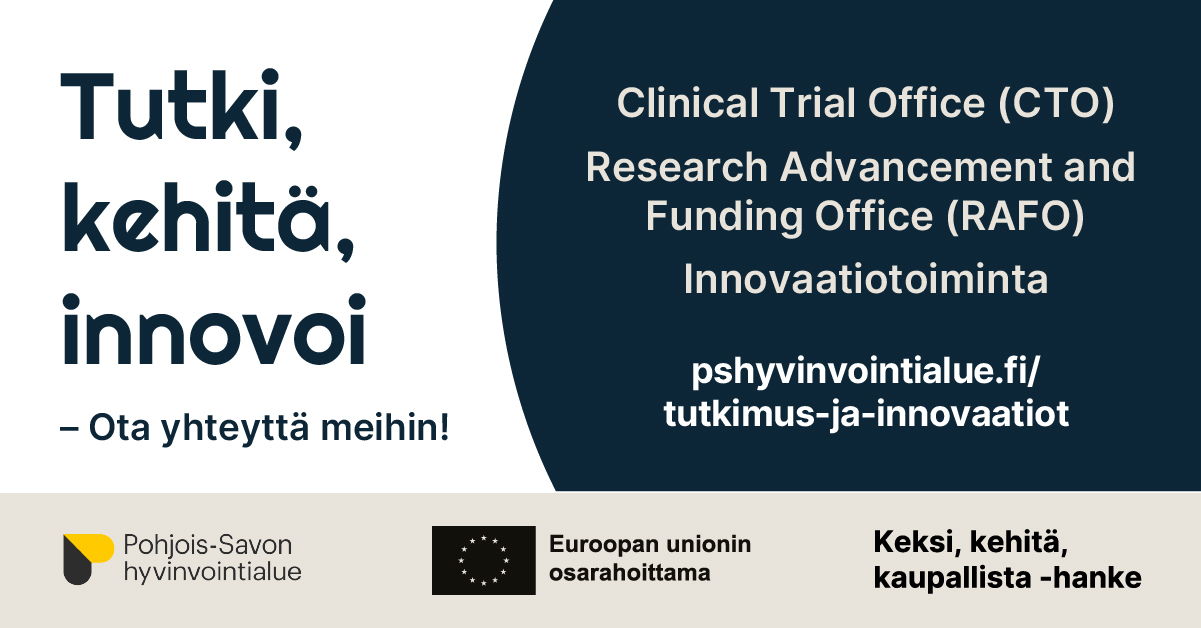 The Wellbeing services county of North Savo offers expert support for research and innovation activities.