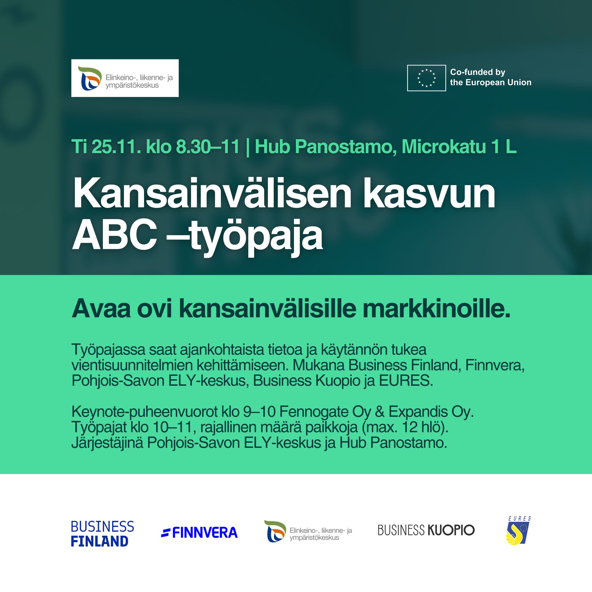 Kansainvälisen kasvun ABC -työpaja