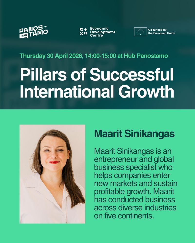 Hub Panostamo Afternoon Coffee with Maarit Sinikangas